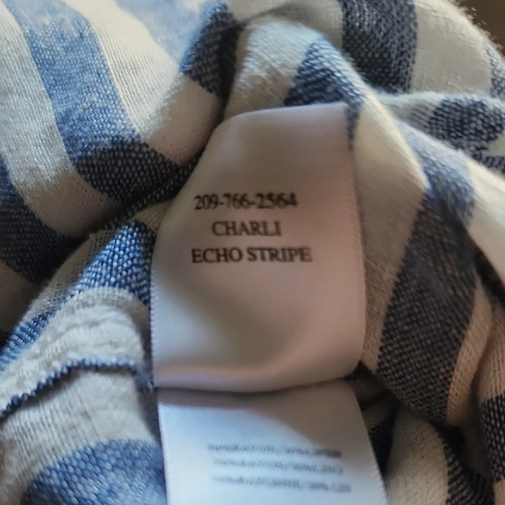 Rails Blue and White Striped Charli Boho Casual Shirt - Picture 12 of 13